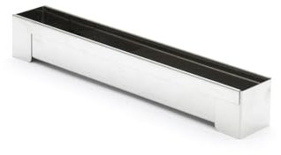 De Buyer tronchetto in acciaio inossidabile Stampo squadrato per trochetti, L 30 cm, 3205.04, 30 cm x 4 cm x 4 cm