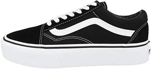 Vans Damen Old Skool Platform Sneaker, Schwarz Black White Y28, 38 EU