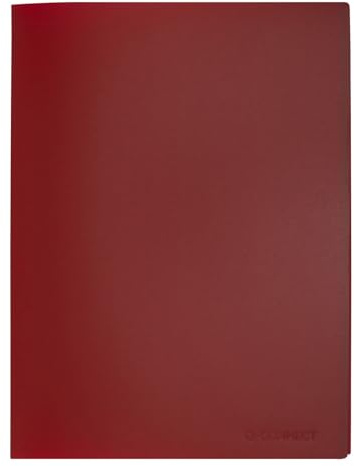 Q-Connect Polypropylen displaybok 40 fickor röd KF01258