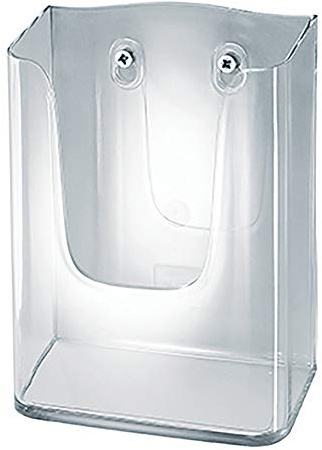 SIGEL LH117 Wand-Prospekthalter für DIN lang/A6, aus Acryl, transparent