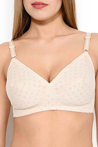 Triumph Women's ELASTI CROSS NATURE N Non-Wired Everyday Bra, White, 34C (Manufacturer Size: EU 75C)