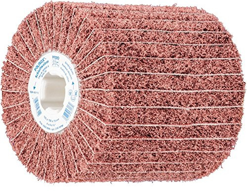 PFERD TOOLS 44641106 POLINOX Schleifwalze PNZ | 100 x 100 mm, Keilnut 19 mm, Korund A60, gröberes Schliffbild, Schleifwalzen