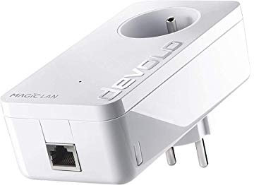 devolo Magic 1 LAN - Adaptador PLC, para Tener Internet fiable en Toda la casa a través del Circuito eléctrico, para el teletrabajo, Enchufe francés