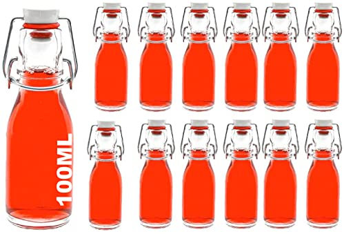 12 bouteilles de verre chaque 100 ml avec bouchon de l'usine de slkfactory