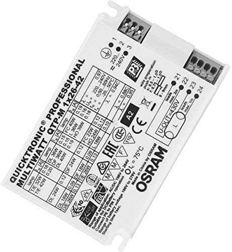EVG QTP-M OSRAM Vorschaltgerät für 18 22 24 26 32 39 40 42 Watt Dulux D/E T/E Leuchtstofflampe Ringröhre PL-C PL-T Quicktronic