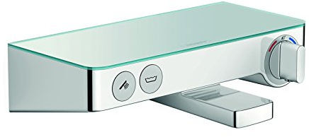 hansgrohe ShowerTablet Select 300 Aufputz Wannenthermostat, für 2 Funktionen, Chrom