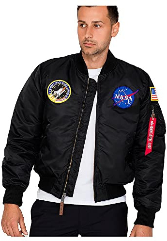 Alpha Industries MA-1 VF NASA Bomberjacke für Herren Black
