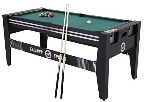 Triumph USA 4-in-1 Swivel Table, 72, Black