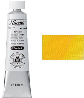Schmincke – Norma® Professional - feinste Künstler-Ölfarben, Brillantgelb - 120 ml
