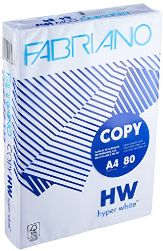 Fabriano Carta in risma bianca 500 fogli A4 80Gr
