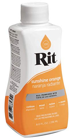 Rit Liquid Fabric Dye Sunshine Orange 236ml