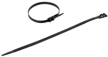 DEBFLEX Colliers électricien - Colliers Plastique Serrage - Attache de câble - Serre câble - 25 Colliers de Fixation 9 mm x 350 mm - Noir - 709042 Debflex
