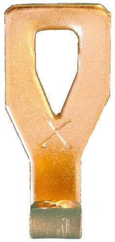 Crochet X - TERF8 - 5 Crochets X spécial plaques de plâtre pour tableau sans perçage - Max 15 Kg - Or (doré)