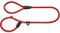HUNTER Retriever-Hundeleine FREESTYLE, Farbe: rot, integrierte Halsung, stufenlos verstellbar, witterungsbeständig, pflegeleicht, griffig, robustes Tau mit Ledertipps, Größe: 08/120