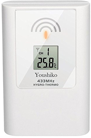 Youshiko YC9311 Wireless Temperature & Humidity 3 - Channel Sensor for Weather Station