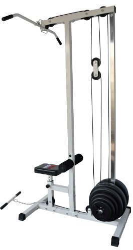 TrainHard Latmaschine Latzugturm Latzugstation Seilzug mit Gewichten 47,5KG