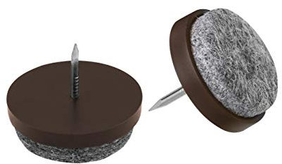 Meister, 644086 Patins en feutre avec clou,30 mm, marron, 20 pièces