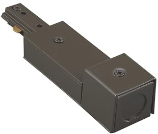 WAC Lighting H Track 120V Live End Conduit, NM/NMC or BX Wire to Power Track from Electric Box for H Style 3-Wire Track Systems in Dark Bronze
