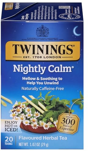 TWININGS TEA, TEA,HERBAL,NIGHTLY CALM 20 BAG