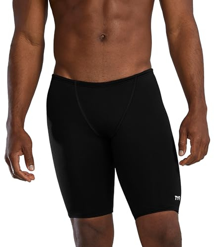 TYR Durafast Elite Solid Mens Jammer, Bañador para Hombre, Negro, 36