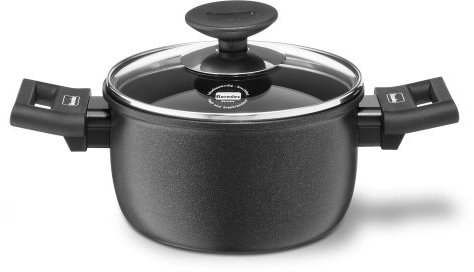 Berndes Alu-Specials 011241 Casseruola antiaderente in alluminio con coperchio in vetro, 16 cm 1,6 l