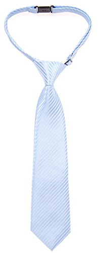 Retreez Corbata Pre-atada para niño con textura de rayas Azul claro - 24 meses - 4 años