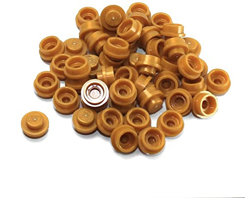 Lego 1x Round Plate Gold Dot Pieces Minifigure Accessory (Lot of 50)