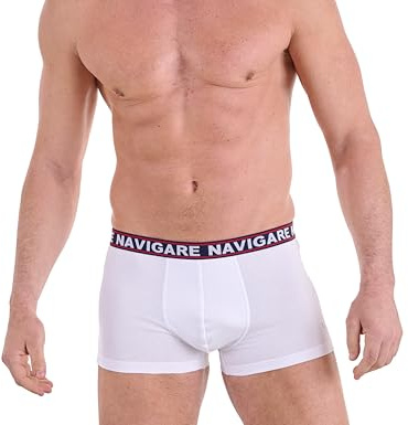 Navigare 6 Boxer Uomo Art 322 Cotone Elasticizzato TG 4 5 6 7 Colori Assortiti
