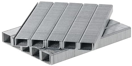 kwb Assortiment d'agrafes de 6 et 8 mm, différentes longueurs, fil fin type 053, 11,45 mm de large, 1000 agrafes chacune