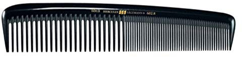 HERCULES SÄGEMANN - 600-602 Meisterkamm | Kompakter Kamm mit unterschiedlich weiter Zahnteilung zum einfachen kämmen und schneiden von Haaren | Größe: 8 Zoll