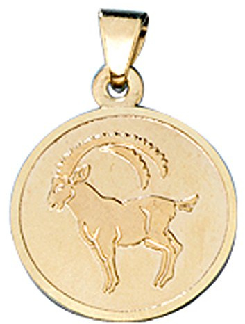Jobo Sternzeichen-Anhänger Steinbock aus 8 Karat 333 Gold