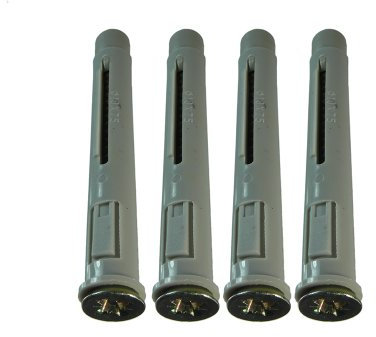 Lot de 20 chevilles d'ancrage en nylon pour cadre de fenêtre avec vis M10 x 75 mm