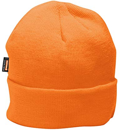 Portwest B013 Doublure en Insulatex Bonnet Grand Froid Coupe-Vent Acrylique | Orange, Taille unique, Polyester, Protection Contre les Intempéries, Lavable en Machine, Imperméable, Isolant, Mixte