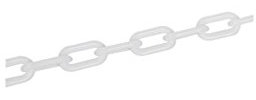 Fixman 568185 Kunststoffkette, weiß, 6mm x 5m