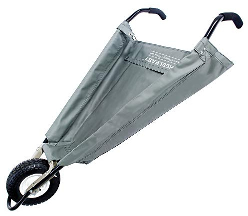 Allsop WheelEasy - Foldable Garden Cart (Wheelbarrow) with Easy Grip Handles