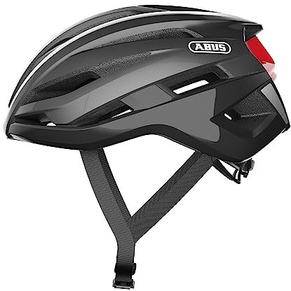 ABUS Rennradhelm StormChaser - Leichter und komfortabler Fahrradhelm für professionellen Radsport für Damen und Herren - Titan (gräulich), Größe XL