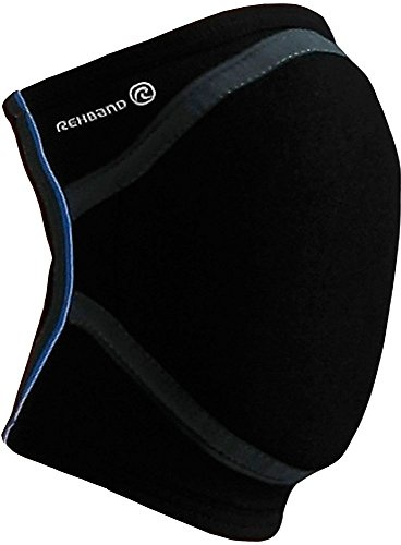 Rehband 7765 Handball - Protección de rodilla de balonmano para hombre, tamaño L, color negro