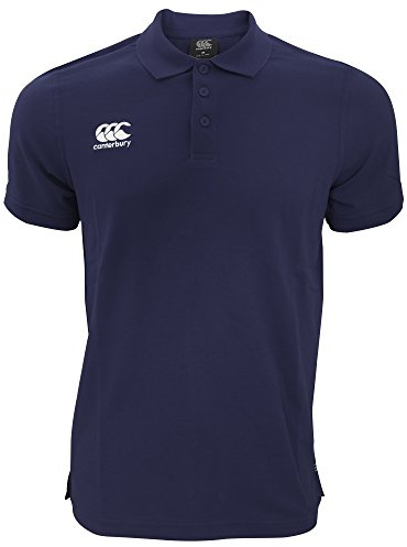 Canterbury Mens Waimak Short Sleeve Pique Polo Shirt (XL) (Navy)