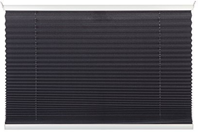 mydeco® 120x130 cm [BxH] in grau - Plissee Jalousie ohne bohren, Rollo für innen incl. Klemmträger (Klemmfix) - Sonnenschutz, Sichtschutz für Fenster