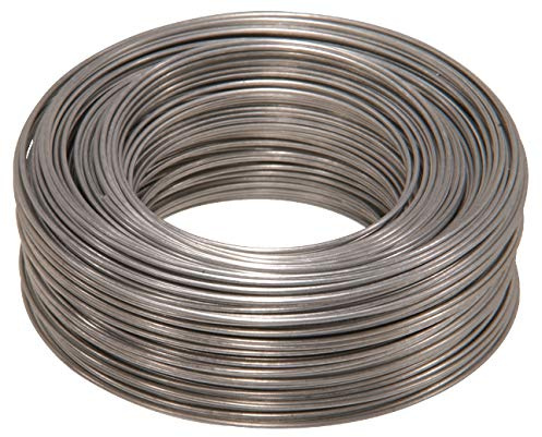 Hillman Steel Wire Rope 20 Gauge Galvanized Hobby Cable Wire, 20 x 175', Corrosion Resistant, Holds 15 lbs, Ideal for Crafts & DIY, Silver | 123106
