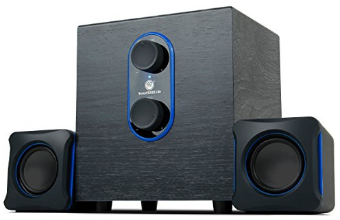 GOgroove SonaVERSE LBr 2.1 Altoparlanti per Computer con Subwoofer - USB Alimentato con Manopole di Controllo Volume / Bassi - Ideale per Laptop, Piccola Scrivania