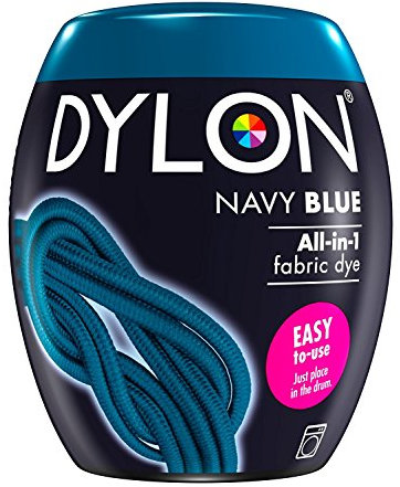 Dylon Textilfarbe mit Salz, Marineblau, 350g, für die Verwendung in der Waschmaschine 