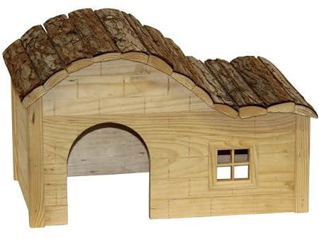 NATURE Häuschen Welle 30 x 20 x 20 cm, Natur