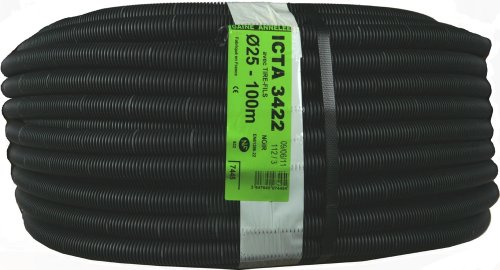 Janoplast JAN007445 Gaine ICTA avec tire fil/lubrifiée 100 m Diamètre 25 mm