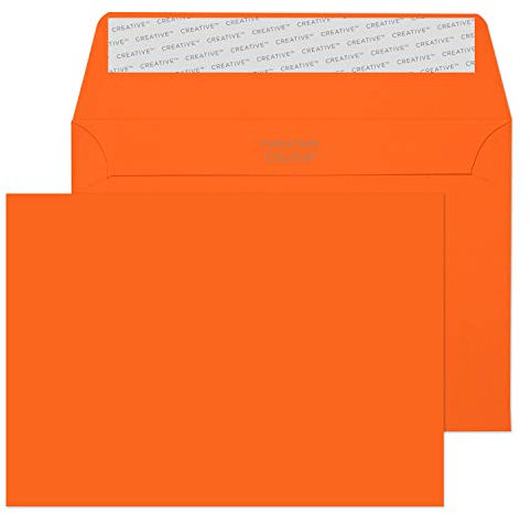 Blake Creative Colour 15105 Farbige Briefumschläge Haftklebung Kürbis Orange C6 114 x 162 mm 120g/m² | 25 Stück