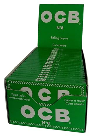 OCB 15569 Short No 8 Papers 50 Booklets Bargain. 50 Sheets, Green