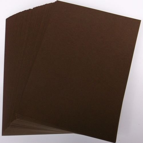Stella Crafts A4 Brown Card Stock x 50 Sheets, 240gsm (297mm x 210mm)