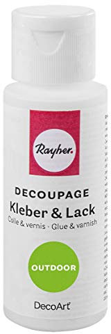 Rayher 38938000 Decoupage Kleber&Lack Outdoor, Flasche 59ml