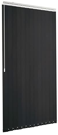 Lamellenvorhang Komplettset Ventanara Vertikaljalousie 89mm inkl. Montagematerial (anthrazit (tageslicht), B125 x H250 cm)