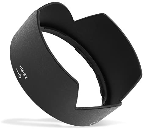 CELLONIC Parasol HB-32 Compatible con Nikon AF-S DX Zoom Nikkor 18-105mm, 18-140mm 3.5-5.6 Lens Hood de Bayoneta, Protector Solar para Objetivos Flor/Pétalo/Tulipán